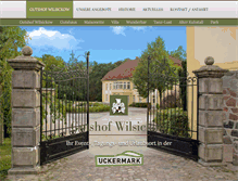 Tablet Screenshot of gutshof-wilsickow.com